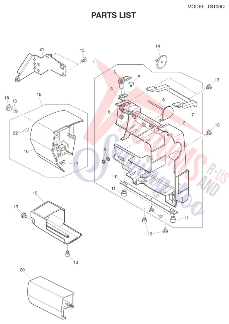 Janome TS100Q schematic page 5 preview