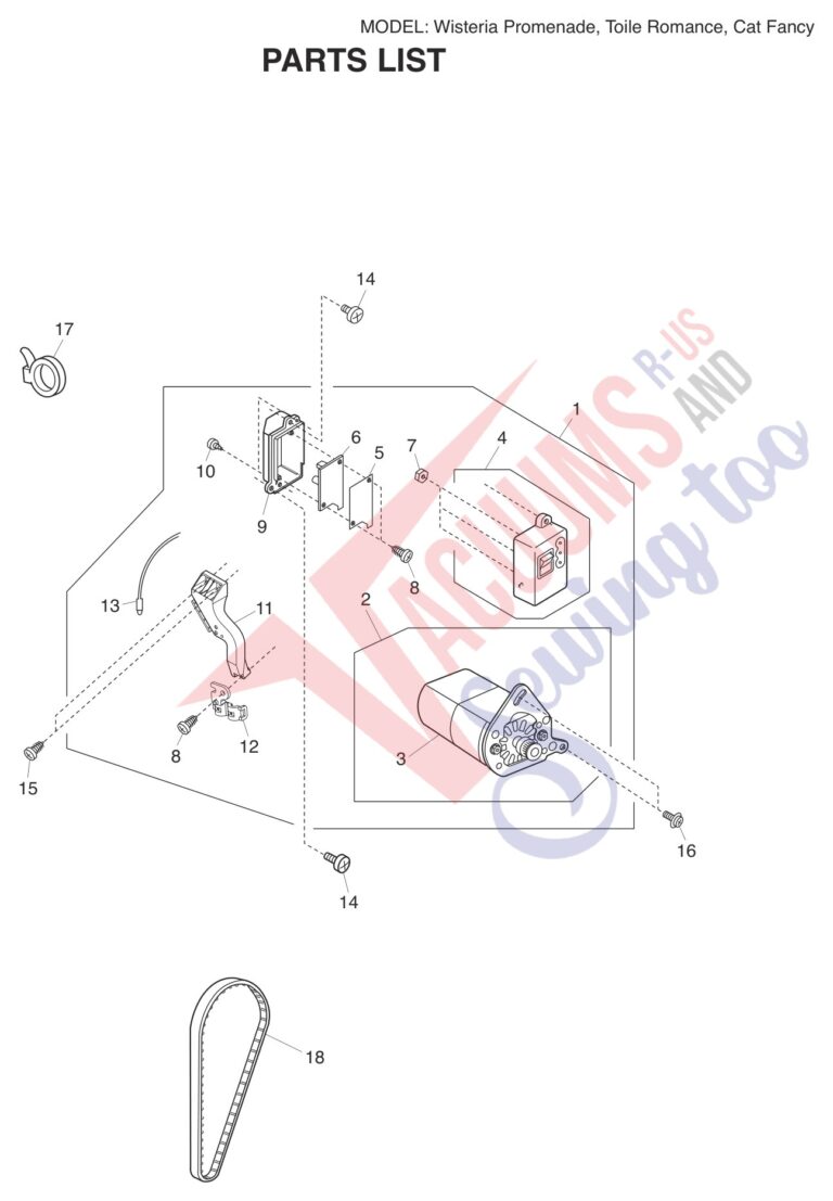 Janome Cat Fancy schematic page 8 preview
